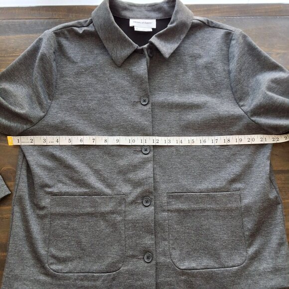 Ministry Of Supply Womens Fusion Chore Jacket Heathered Gray Sz 8 - Picture 6 of 10